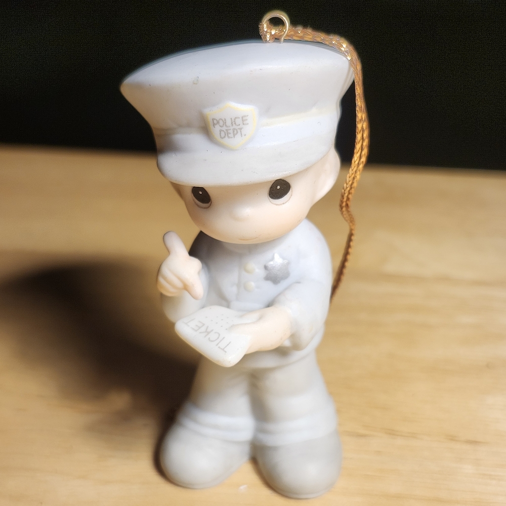 Enesco 1986 Precious Moments Police Officer Collectible Ornament